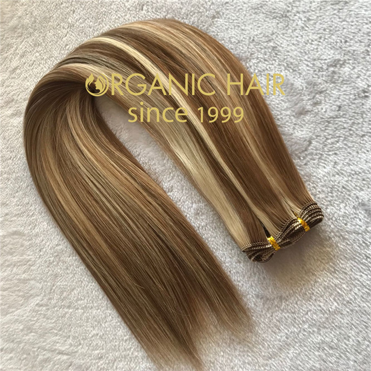 Best seller russian virgin hair 100% handtied weft  C62